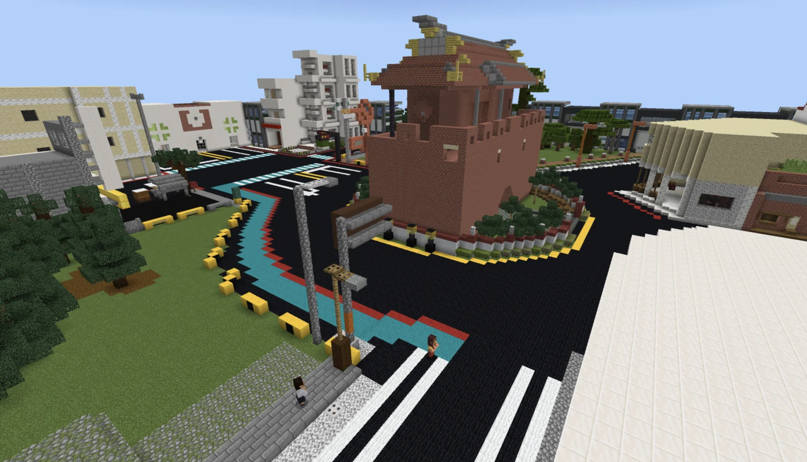 Minecraft 中的屏東恆春南門圓環